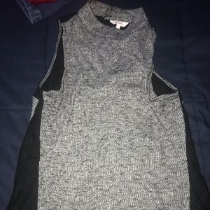 High-neck lace top